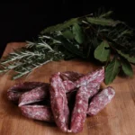 Salsicce secche di maiale nero brado