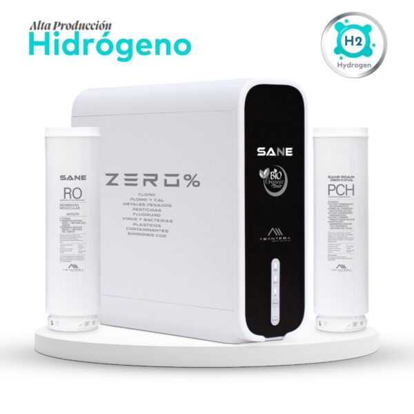 Hpurificador zero sane detox flujo directo 600gpd hidrogeno enriquecido
