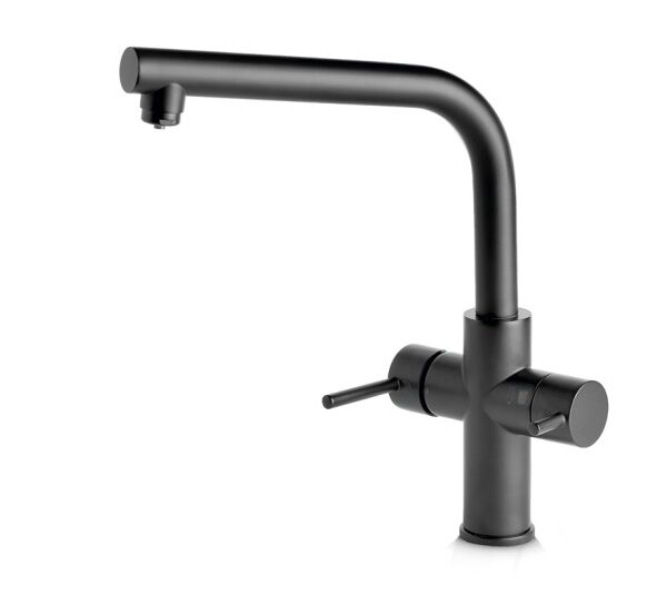 Grifo mate negro 3 vias aquablack