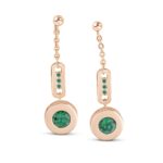Pendiente colgante emerald