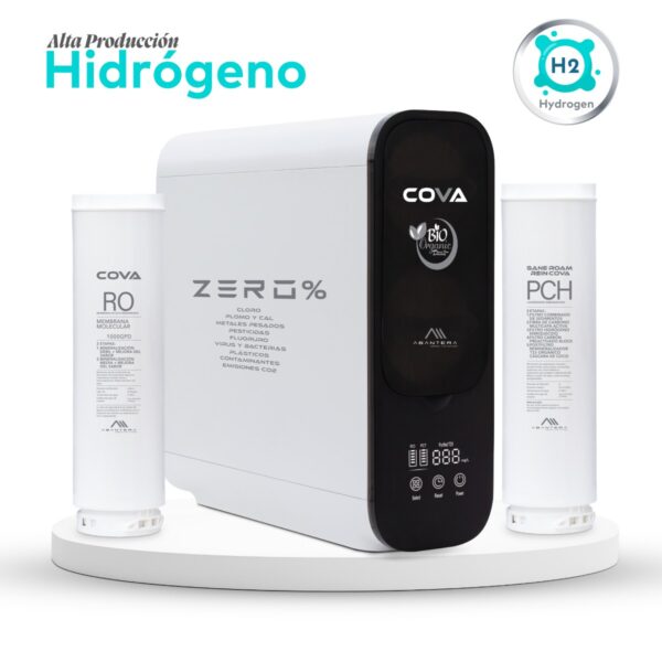 Purificador zero cova detox flujo directo 1000gpd hidrogeno enriquecido